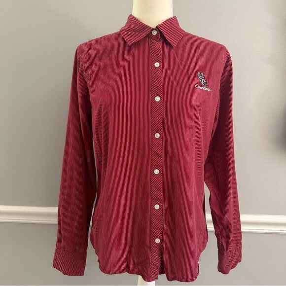 USC Carolina Gamecocks garnet striped button down shirt size M - Picture 4 of 6